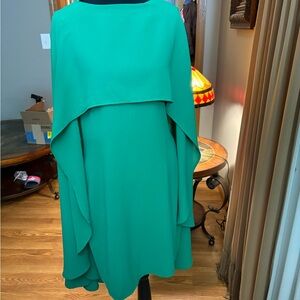 Chic Asymmetrical Green Dress